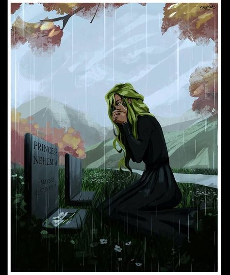 Leah Hughes su Instagram: "I can't believe I forgot to share this! This is Celaena at Nehemia's grave. ♥️💔 Prints will be up in the shop soon! I just got a few…" Celaena Nehemia, Throne Of Glass Characters, Throne Of Glass Quotes, Throne Of Glass Fanart, Aelin Ashryver Galathynius, Celaena Sardothien, Harry Potter Room Decor, Aelin Galathynius, Throne Of Glass Books