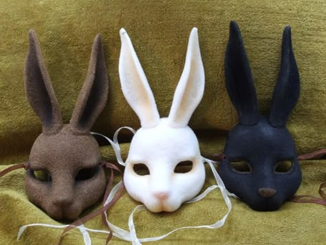 Bunny Masks, Bunny Mask, Idee Cosplay, Cool Masks, Animal Masks, Masks Art, Masquerade Ball, Bunny Ears, White Rabbit