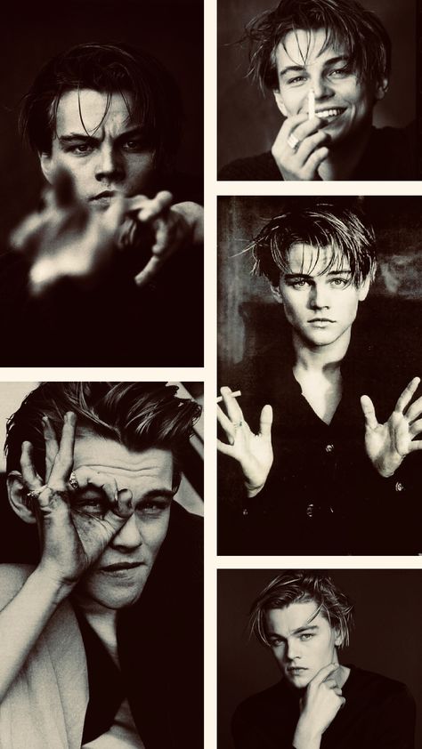 «Everywhere I go, somebody is staring at me, I don't know if people are staring because they recognize me or because they think I'm a weirdo.» Actor Portfolio, Titanic Leonardo Dicaprio, Dicaprio 90s, Painted Records, Famous Directors, Leonardo Dicaprio 90s, Jack Dawson, Everywhere I Go, Young Leonardo Dicaprio