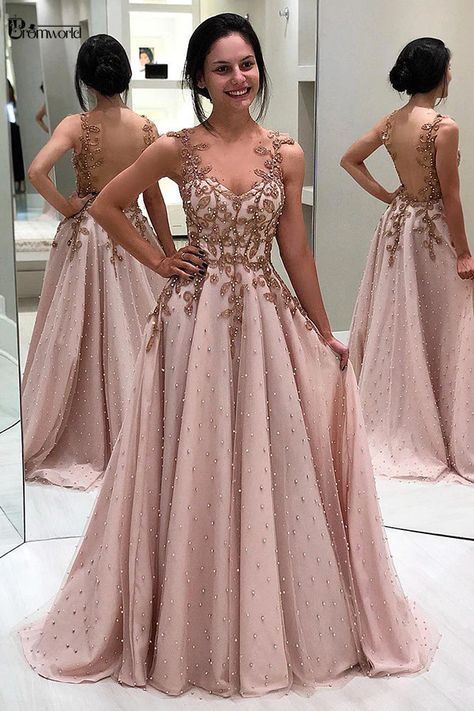 Evening Dress Long, Custom Prom Dress, Prom Dresses Sleeveless, Pink Prom, A Line Prom Dresses, Tulle Prom Dress, Wedding Outfits, Cheap Prom Dresses, Evening Party Dress