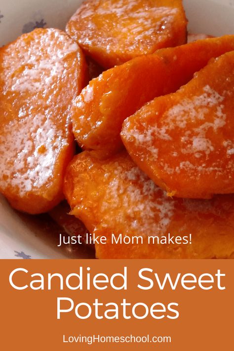 Potato Recipes On Stove, Candied Sweet Potato Recipes, Canned Sweet Potato Recipes, Christmas Side Dish Recipes, Sweet Potato Side Dish, Sweet Potato Dishes, Potato Candy, Sweet Potatoes Recipe, Canning Sweet Potatoes