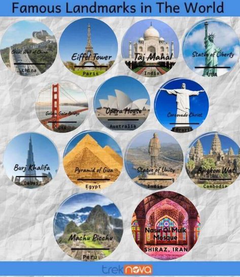 15 Most Famous Landmarks in The World - Manmade Monuments Landmarks Of The World, World Famous Places, Pink Mosque, Around The World Theme, Famous Monuments, Park Restaurant, Christ The Redeemer, Magic City, Pyramids Of Giza