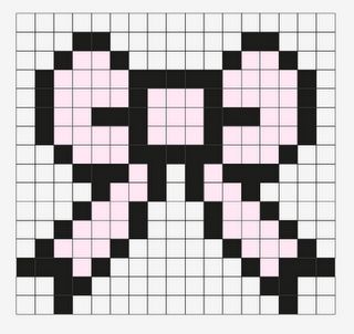 Cute Things To Draw On Graph Paper, Metroid Samus Pixel Art, Pixelated Art Easy, Cute Pixel Art Grid Aesthetic, Small Hello Kitty Pixel Art, Pixel Art Paper Sheet, Bow Grid Pattern, Bow Alpha Pattern, Bow Pixel Grid