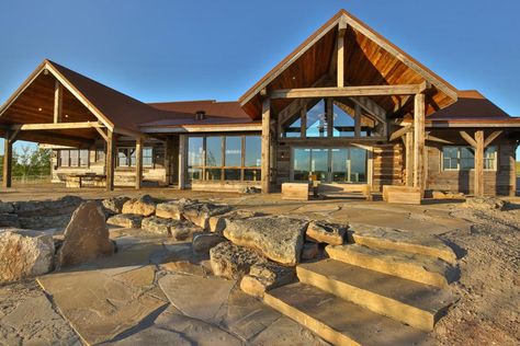 Hybrid Homes | Natural Element Homes | Timber & Log Homes Montana Ranch House, Hybrid Timber Frame Homes, Dog Trot House, Timber Frame Home Plans, Ranch House Exterior, Log Home Plans, Floor Plans Ranch, Montana Ranch, Montana Homes