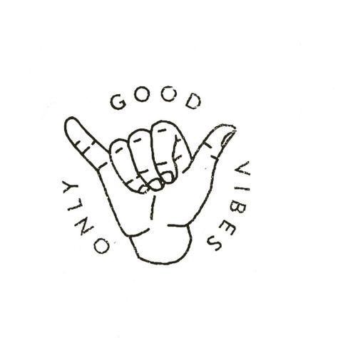 Hang Loose Tattoo, Diy Gifts For Him, Hang Loose, Good Vibes Only, Cute Tattoos, Tattoo Design, Good Vibes, Anime Funny, Diy Gifts