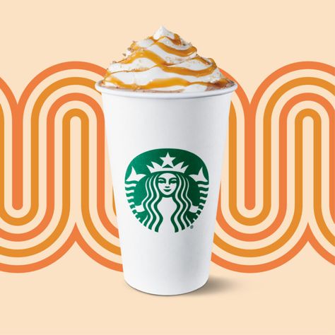 PSL and All Your Fall Favorites are Back at Starbucks Starbucks Autumn Drinks, Delicious Starbucks Drinks, Salted Caramel Mocha Frappuccino, Starbucks Poster, Starbucks Autumn, Starbucks Drinks To Try, Fall Starbucks, Caramel Apple Spice, Starbucks Art