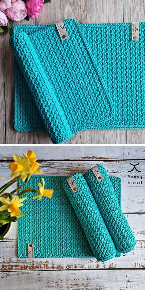 Crochet Kitchen Floor Mat, Crochet Mat Free Patterns, Crochet Tray Cloth Free Pattern, Crocheted Table Mats, Cotton Yarn Crochet Placemats, Crochet Kitchen Mat, Free Crochet Table Mat Patterns, Crochet Rectangular Placemats Free Pattern, Crochet Pattern Placemat Free