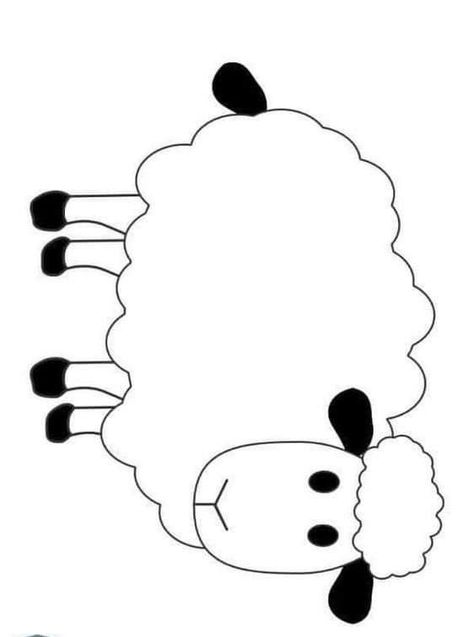 Sheep Template, Farm Activities Preschool, Preschool Activities Printable, Farm Animal Crafts, Sheep Crafts, Activities Printable, Art Activities For Toddlers, Farm Activities, Baby Learning Activities