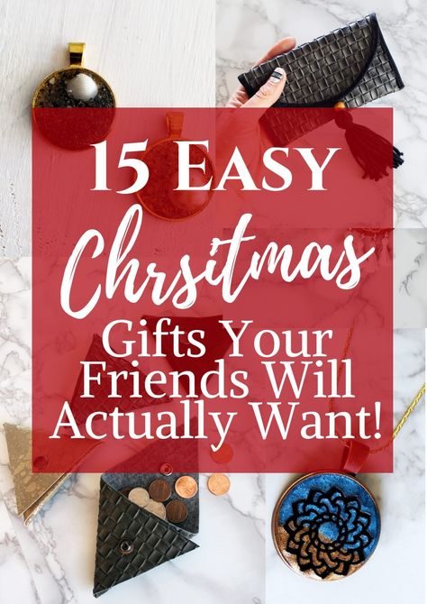 These 17 DIY Christmas Gifts that people actually want to recieve are actually simple to make. Create your own stocking stuffers for adults and women and thoughtful presents for neighbors and friends. #diygifts #diychristmas #stockingstuffer Quick Diy Christmas Decorations, Christmas Gifts Diy Homemade, Unique Christmas Gifts Diy, Quick Diy Gifts, Quick Christmas Gifts, Diy Christmas Gifts For Friends, Easy Homemade Christmas Gifts, Christmas Presents For Friends, Diy Gifts For Girlfriend