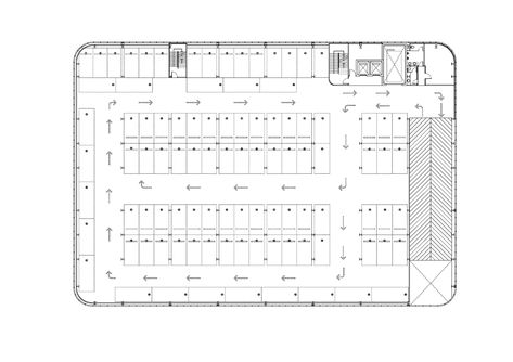 Multistory Parking Plan, Parking Plan Design, Parking Plan Architecture, Parking Building Plan, Parking Design Plan, Parking Layout Plan, Basement Parking Plan, Parkiran Motor, Office Building Floor Plan