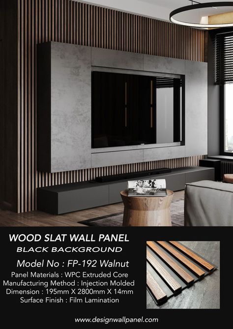 Feature Wall Panel Tv Wall Panel, Fluted Panel, Slat Wall Panel, Wooden Wall Design, Feature Wall Design, House Cladding, Wood Slat Wall, Tv Panel, Wall Panel Design