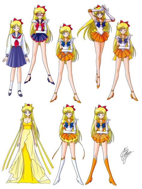 Salior Moon Characters, Sailor Venus Outfit, Sailor Venus Cosplay, Magical Girl Aesthetic, Sailor Moon Girls, Arte Gif, Arte Sailor Moon, Sailor Moon Stars, Minako Aino