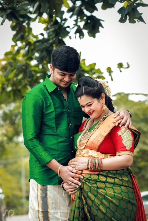 Indian Maternity Photos, Indian Maternity, Babby Shower, Indian Baby Showers, Maternity Photography Poses Outdoors, Indian Bride Poses, Baby Shower Pictures, Maternity Photography Poses Couple, Shower Pics