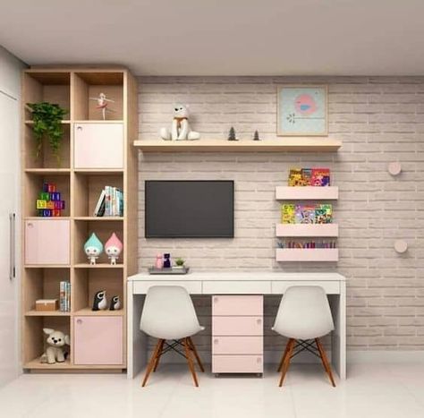 HERE School Room Ideas, Homeschool Room Decor, Study Table Designs, Beautiful Bedroom Decor, Study Room Design, Homeschool Room, School Desks, Kids Interior Room, Study Room Decor