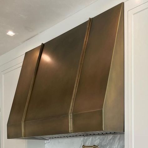 Steel Hood Range, Antique Brass Range Hood, Brass Hood Fan, Marble Kitchen Hood, Brass Stove Hood, Brass Oven Hood, Gold Hood Range, Brass Kitchen Hood, Statement Range Hood