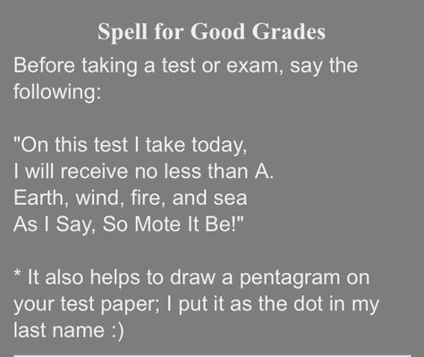 Best Times To Do Spells, Spell For Intelligence, Spell To Have A Good Day, Crystal For Good Grades, Spell For Test Success, Spoken Spells Witchcraft, Exam Luck Spell, 1 Word Spells, Spells For School Success