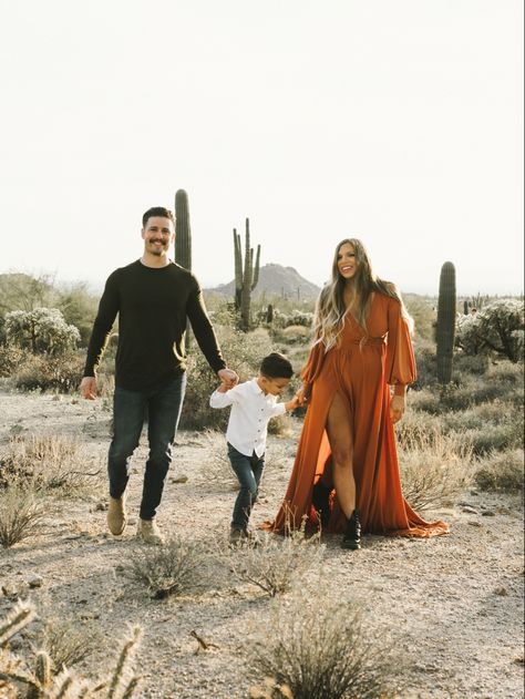 Gorgeous Family Photos, Family Maternity Photos Outfits, Boho Chic Family Photoshoot, Burnt Orange Maternity Dress Photoshoot Family, Family Styled Shoot, Boho Family Fall Photoshoot, Family Photo Outfits Arizona, Maternity Family Outfits, Boho Family Photo Shoot