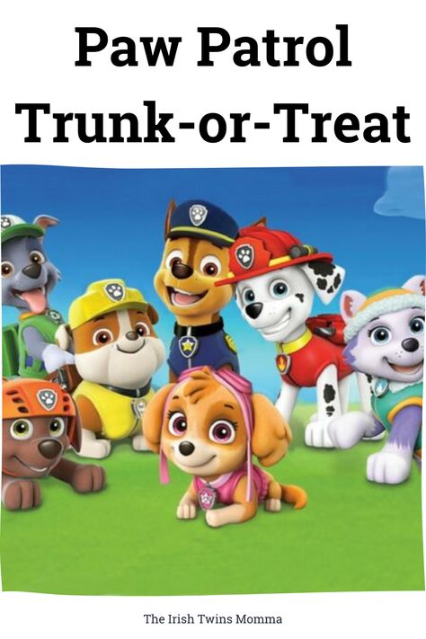 Trunk-or-treating is a version of trick-or-treating, but instead of children going door to door to collect candy, they go from trunk to trunk. Trunk-or-treating typically takes place in church or school parking lots. Paw Patrol Trunk Or Treat Ideas For Suv, Dog House Trunk Or Treat, Trunk Or Treat Ideas Paw Patrol, Paw Patrol Trunk Or Treat Ideas For Cars, Trunk Or Treat Paw Patrol, Paw Patrol Trunk Or Treat Ideas, Paw Patrol Trunk Or Treat, Trunk Or Treat Ideas, Irish Twins