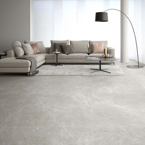 Matt Floor Tiles Living Room, Living Room Grey Tiles Floor, Light Gray Tiles Living Room Floor, Light Grey Floor Living Room, Light Grey Porcelain Tile Floors, Light Grey Tiles Living Room, Light Grey Floors Kitchen, Light Gray Flooring Living Room, Light Grey Flooring Living Room