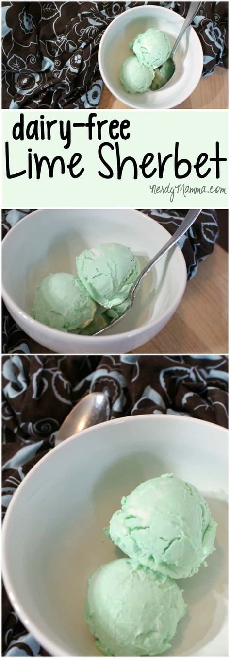 Lime Sherbert, Sherbet Recipes, Lime Sherbet, Dairy Free Ice Cream, Keto Ice Cream, Keto Friendly Desserts, Homemade Butter, Dairy Free Dessert, Vegan Ice Cream