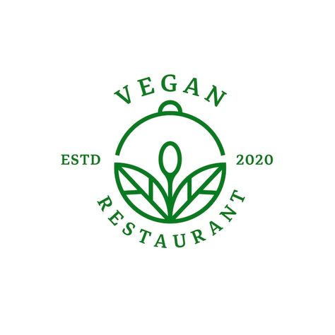 Vegan food product icon vector symbol | Premium Vector #Freepik #vector #vegetarian-logo #vegan-logo #vegan #organic-logo Food Product Logo Ideas, Vegetarian Restaurant Logo, Vegan Cafe Logo, Vegan Food Branding, Food Logo Design Ideas Creative, Organic Food Branding, Asthetic Logos, Vegan Typography, Food Product Logo