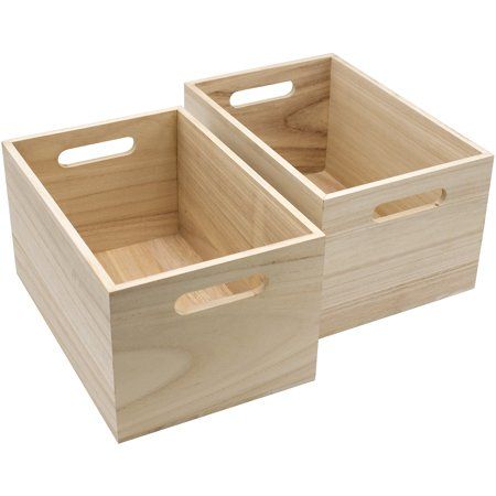 Unfinished Wood Crates, Wooden Storage Bins, Wood Bin, Decorative Wooden Boxes, Box Cabinet, Modern Organization, Organizer Bins, Wooden Organizer, Wooden Basket