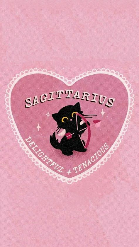 Pink Sagittarius Aesthetic, Sagittarius Drawing, Birthday Sagittarius, Sagittarius Wallpaper, Aquarius Rising, Uni Room, Beige Bedroom, Pink Things, Pretty Phone Wallpaper