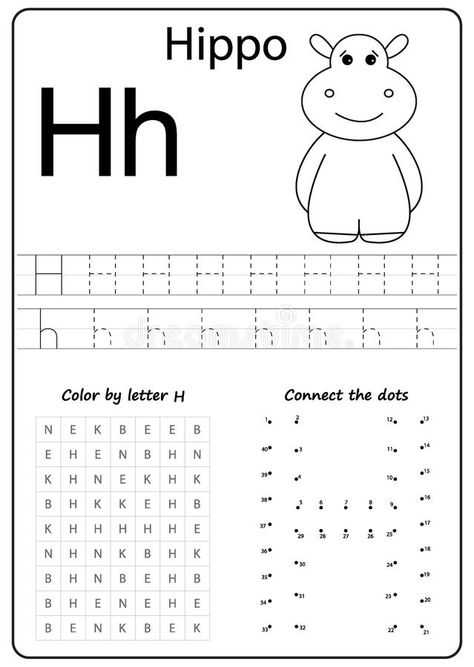 Writing Letter H. Worksheet. Writing A-Z, Alphabet, Exercises Game For Kids. Stock Vector - Illustration of graphic, design: 125775268 Letter H Writing Practice, H Letter Worksheet, Letter H Worksheets Kindergarten, Exercise Alphabet, Letter H Worksheets Preschool, Letter H Tracing, Letter H Worksheet, Alphabets Worksheet, H Worksheet