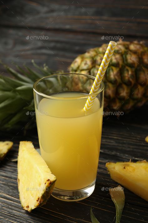 Glass Of Juice, Summer Pineapple, Ripe Pineapple, Rustic Wooden Table, Fresh Summer, Sai Baba, Wooden Background, Pineapple Juice, Fruit Juice