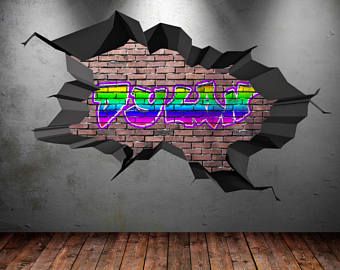 Graffiti Room, Graffiti Name, Childrens Wall Decals, Custom Wall Stickers, Graffiti Names, Personalized Wall Decals, Name Wall Stickers, Stick Wall Art, Childrens Bedroom