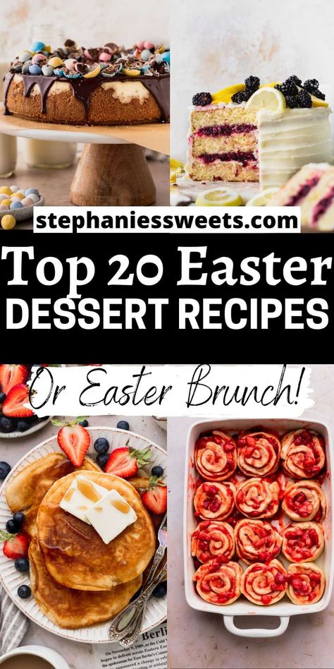 The Best 20 Easter Dessert Recipes Easter Breakfast Baked Goods, Dessert Recipes For Easter Simple, Good Easter Dessert, Chocolate Easter Desserts Ideas, Easter Dessert Ideas For A Crowd, Easter Dessert Ideas For Adults, Easter Dessert Chocolate, Spring Chocolate Desserts, Desserts For Easter Dinner