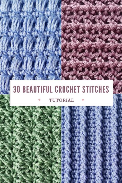 Crochet Stitch Guide For Beginners, List Of Crochet Stitches, Crochet Stitch Instructions, Crochet Stiches For Beginners Step By Step How To Make, Practice Crochet Stitches, Types Of Crochet Stitches Chart, Counterpane Stitch Crochet, Crochet Blanket Stitch Ideas, Crochet Afghan Stitches