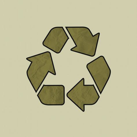 Recycle environment badge illustration, waste management in crinkled paper texture | free image by rawpixel.com / Porpla mana Solid Waste Poster, Solid Waste Management Poster, Waste Management Poster Drawing, Waste Management Poster, Waste Drawing, Waste Management Projects, Eco Logo Design, Eco Project, Crinkled Paper