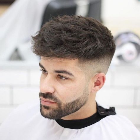 Very Short Hair Men, Hair Types Men, Mid Fade Haircut, Mens Haircuts Short Hair, Mens Hairstyles Fade, Mid Fade, Gents Hair Style, Men Haircut Curly Hair, Wavy Hair Men