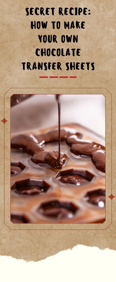 Chocolate Transfer Sheets Diy, Chocolate Hacks, Make Your Own Chocolate, Chocolate Shapes, Chocolate Transfer Sheets, Chocolate Slabs, Chocolate Diy, Delicious Sweets, Chocolate Making