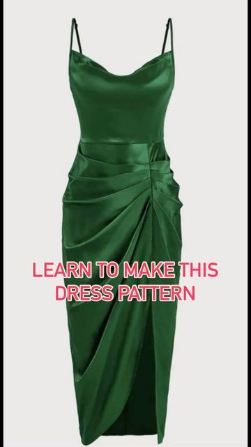 Evening Dress Patterns Free Sewing, Twist Dress Pattern Tutorials, Twist Dress Pattern, Knot Dress Pattern, Pleated Wedding Dresses, Designer Neck, Gown Sewing Pattern, Sewing Top, Designer Skirt