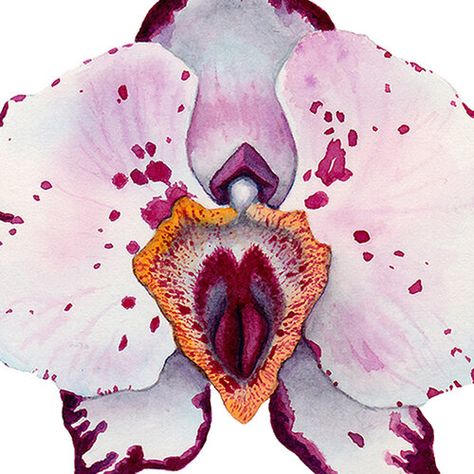 Womb Illustration Art, Womb Flower Art, Uterus With Flowers, Floral Uterus Illustration, Lesbian Energy Art Spiritual, Lesbian Art, Sacred Feminine, Feminine Art, Feminist Art