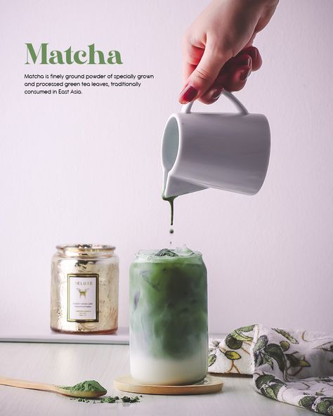 Matcha photography Matcha Product Photography, January Wellness, Matcha Photography, Matcha Shop, Collagen Products, Drinks Photography, Medical Words, Photos Edit, Milk Brands