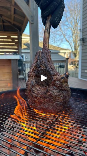 1.1M views · 47K reactions | Skip the steakhouse and make this one at home. The perfect grilled tomahawk steak with a roasted garlic compound butter.
 
Yes, cooking a tomahawk at home can seem intimidating but it doesn’t have to be! It’s actually easier to cook a thicker and bigger cut of beef like this one than it is a thinner cut steak. It comes up to temperature slower and is much harder to overcook.
 
I finished this one with a roasted garlic compound butter for even more flavor! So easy and so delicious.
 
The full recipe is on my site.
 
#grillinwithdad #steak #grill #bbq #dinner #howtogrill | Maciej Zurawski | grillin_with_dad · Original audio Tomahawk Steak Recipe Grill, Reverse Sear Tomahawk Steak, Grilled Tomahawk Steak, Garlic Compound Butter, Tomahawk Steak Recipe, Smoked Prime Rib, Grilled Ribeye Steak, Shredded Beef Tacos, Steak Grill