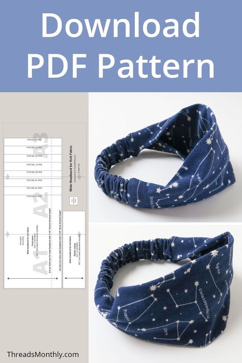 Headband Free Pattern Sewing, Fabric Headband Tutorial Free Pattern, Headbands Patterns Free, Make Headbands Diy, Headband Pattern Sewing Free, Sewing Headbands Pattern, How To Sew A Headband With Elastic, Elastic Headband Pattern, Elastic Headband Diy