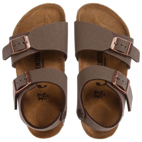 Shoes Editorial, Rose Gold Sandals, Birkenstock Brown, Boys Sandals, Toddler Boy Shoes, Gold Sandals, Neutral Fashion, Brown Sandals, Childrens Shoes