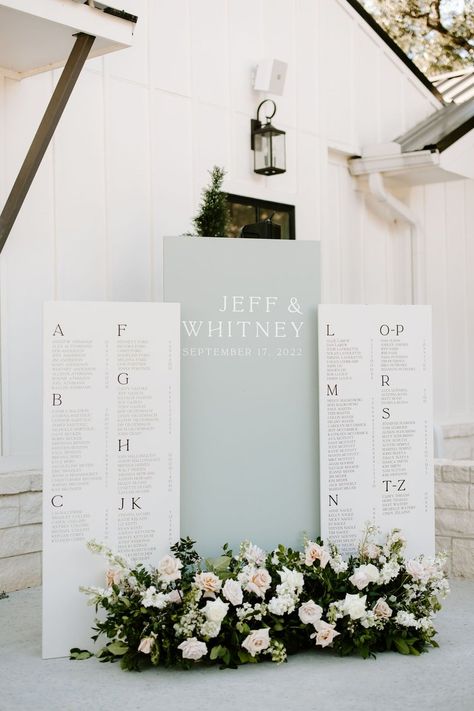 Seating Chart Flowers Wedding, Wedding Welcome Sign Display, Sage Seating Chart, Wedding Welcome And Seating Sign, Seating Chart Foam Board, Pillar Seating Chart, From Coast To Coast Seating Chart, Frosted Acrylic Seating Chart, Wedding Seating Chart Display Alphabetical