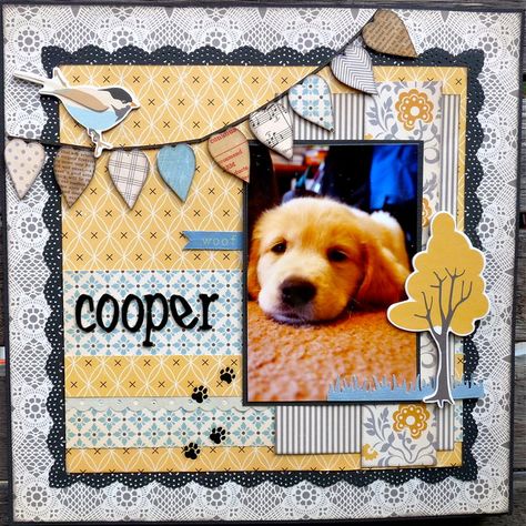 Scrapbooking Dogs Ideas, Scrapbook Dog Ideas, Dog Scrapbook Ideas, Dog Scrapbook Layouts, Pet Scrapbook Layouts, Dog Scrapbook, Pet Scrapbook, Memory Scrapbook, Photo Layouts