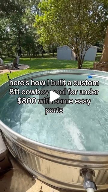 Cocktail Pools, Build A Pool, Stock Tank Swimming Pool, Cowboy Pool, Land Scaping, Stock Pools, Diy Stock Tank, Tank Swimming Pool, Stock Tank Pool Diy