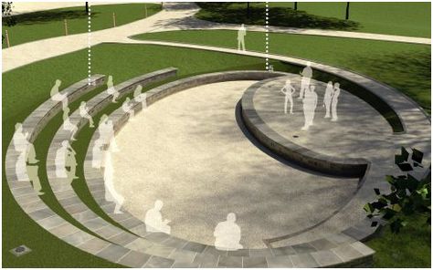 Amphitheatre - Bath Spa University Amphitheater Architecture, Villa Architecture, Plaza Design, مركز ثقافي, Outdoor Stage, Urban Landscape Design, Desain Lanskap, Outdoor Theater, Landscape Architecture Design