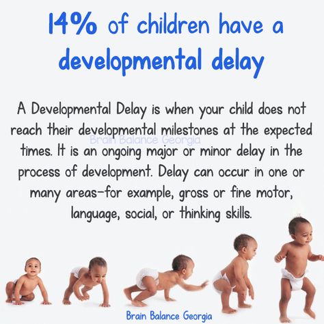 14% of #children have a #developmental #delay. A Developmental Delay is when your #child does not #reach their developmental #milestones at the expected times. It is an ongoing major or minor delay in the process of development. Delay can occur in one or many areas—for example, #grossmotor or #finemotor, #language, #social, or #thinking skills. #childhood #growth #toddler  #PeachtreeCity #Roswell #Suwanee #Atlanta #Georgia #GA #brainbalance #addressthecause #afterschoolprogram Developmental Delay Quotes, Global Developmental Delay, Developmental Delays, Processing Disorder, Developmental Milestones, Sensory Processing Disorder, Sensory Processing, After School Program, Gross Motor