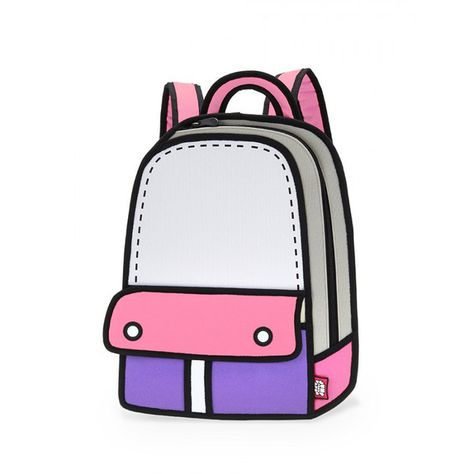 Adventure Backpack in Pink (435 RON) ❤ liked on Polyvore featuring bags, backpacks, pink, pink bag, knapsack bags, knapsack, rucksack bag and backpack 2d Bags, Jump From Paper, Adventure Cartoon, Pink Cartoon, Knapsack Bag, Cartoon Backpack, Adventure Backpack, Cartoon Bag, High Design