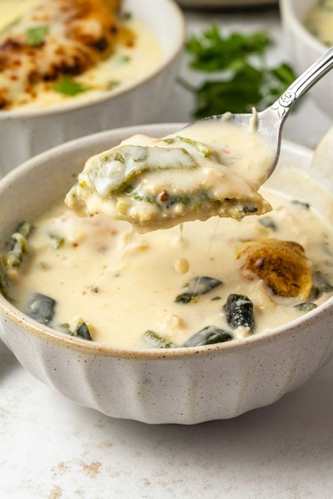 Chili Relleno Soup - Kitchen Divas Chili Relleno Soup With Chicken, Green Chili Crema, Creamy Green Chili Soup, Plabano Pepper Chicken Soup, Chilli Relleno Soup, Chili Poblano Recipes Chile Relleno, Poblano Soup Mexican, Chile Relleno Soup Recipe, Chili Relleno Soup