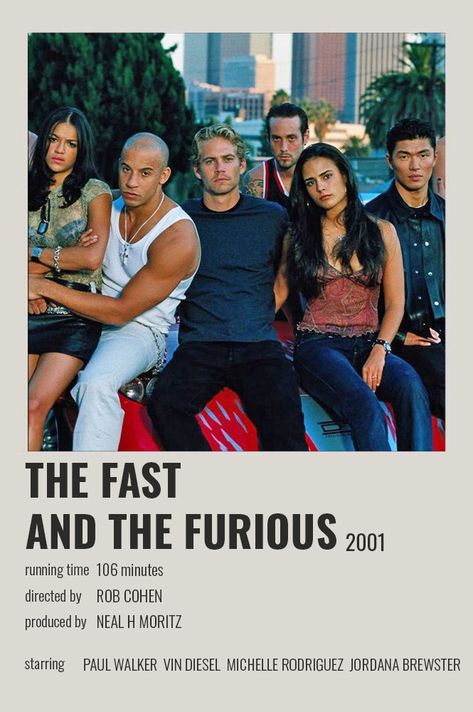 Tv Posters, The Fast And The Furious, Polaroid Posters, Comfort Movies, Furious Movie, Fast And The Furious, Filmy Vintage, Movie Wall, Iconic Movie Posters