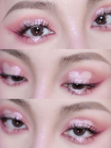 K12 Makeup, K-12 Makeup Ideas, Pink And White Makeup, Changbin Salon, Descendants Dr, Korean Eye, Dag Make Up, Elegantes Makeup, Trilogy Tour